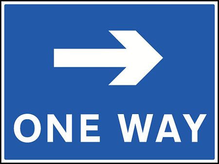 One way - right