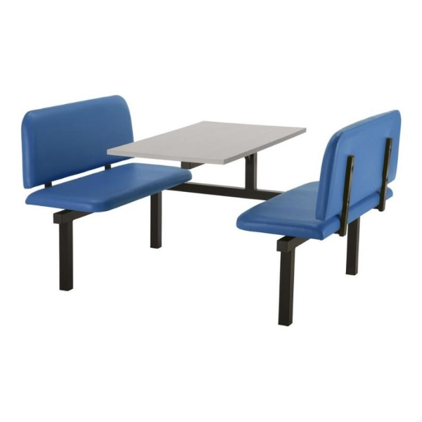 CU94 - 4-Seater Oscar Canteen Unit - 1 Way Access, Blue, Grey