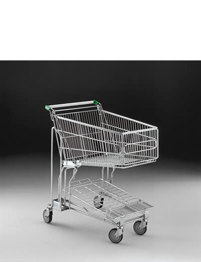 Multipurpose Trolley With Platform for Family Supermarket