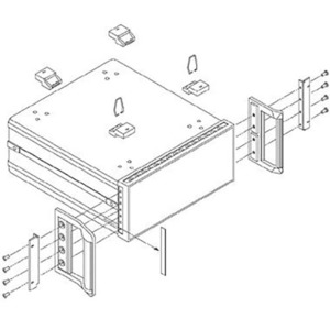 Keysight 1CP105A Rack Mount Flange and Handle Kit 177.0mm H (4U)