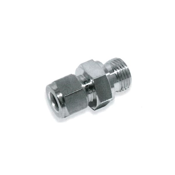 10mm OD Hy-Lok x 3/8" BSPP Male Connector for Metal Gasket Seal 316 Stainless Steel