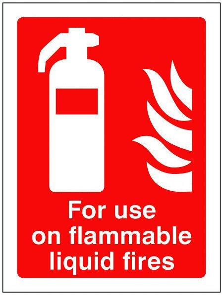 For use on flammable liquid fires