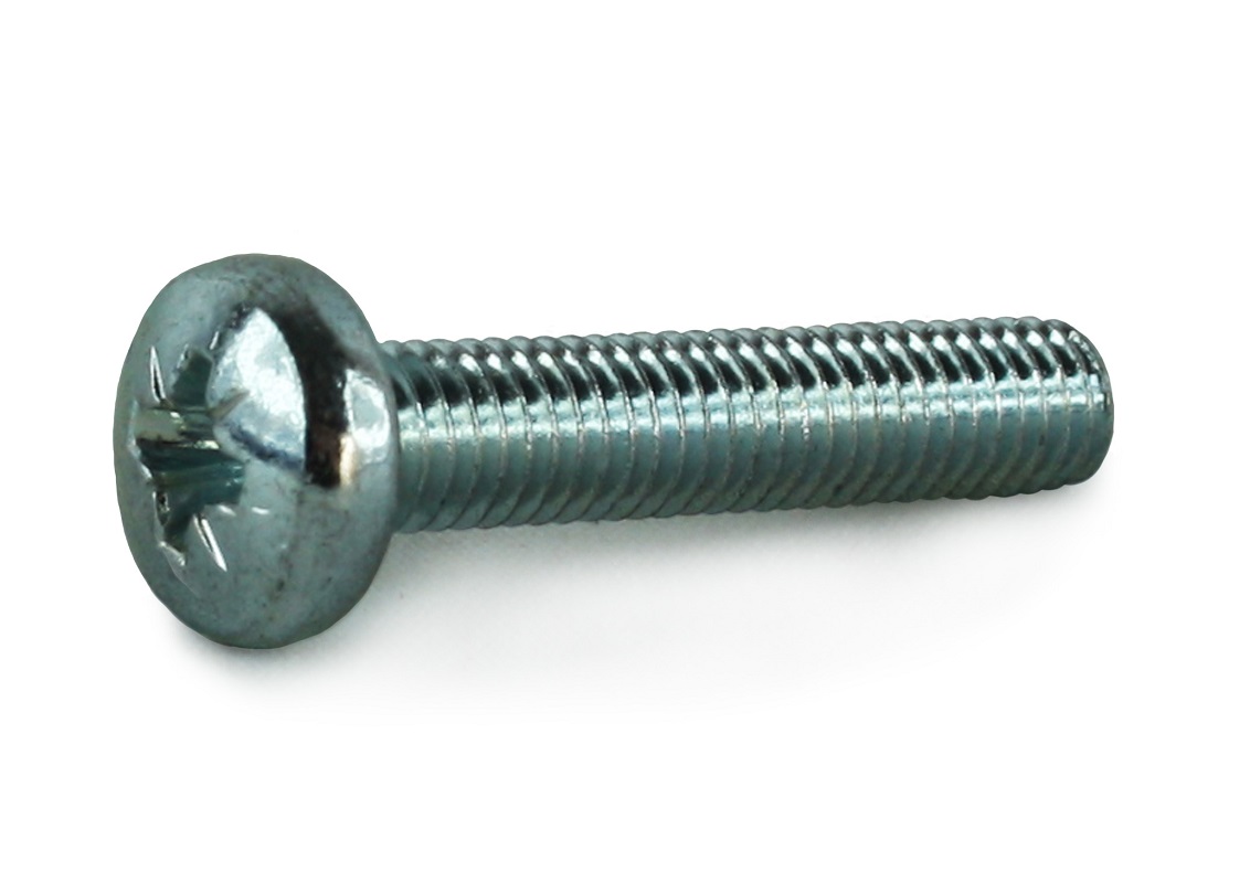 M4x25 Pozi Pan Head Machine Screws BZP