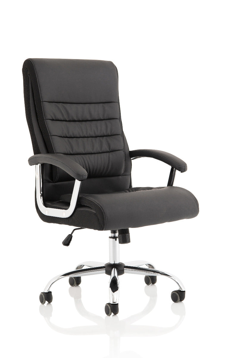 Dallas Black Faux Leather Office Chair UK