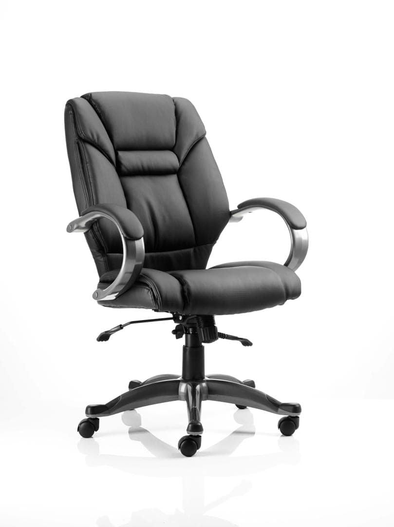 Galloway Black Leather Operator/Office Chair North Yorkshire