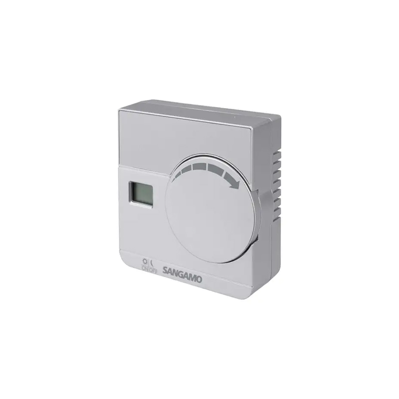 Sangamo Electronic Digital Room Thermostat Silver