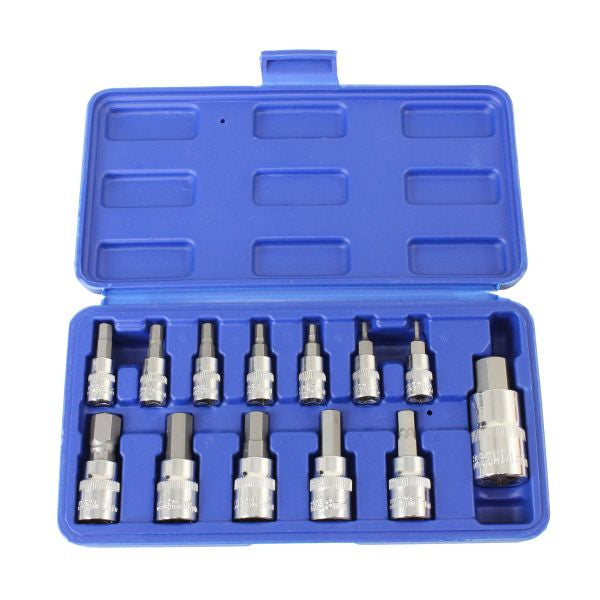 US PRO 2097 13pc Metric Hex Bit Socket Set