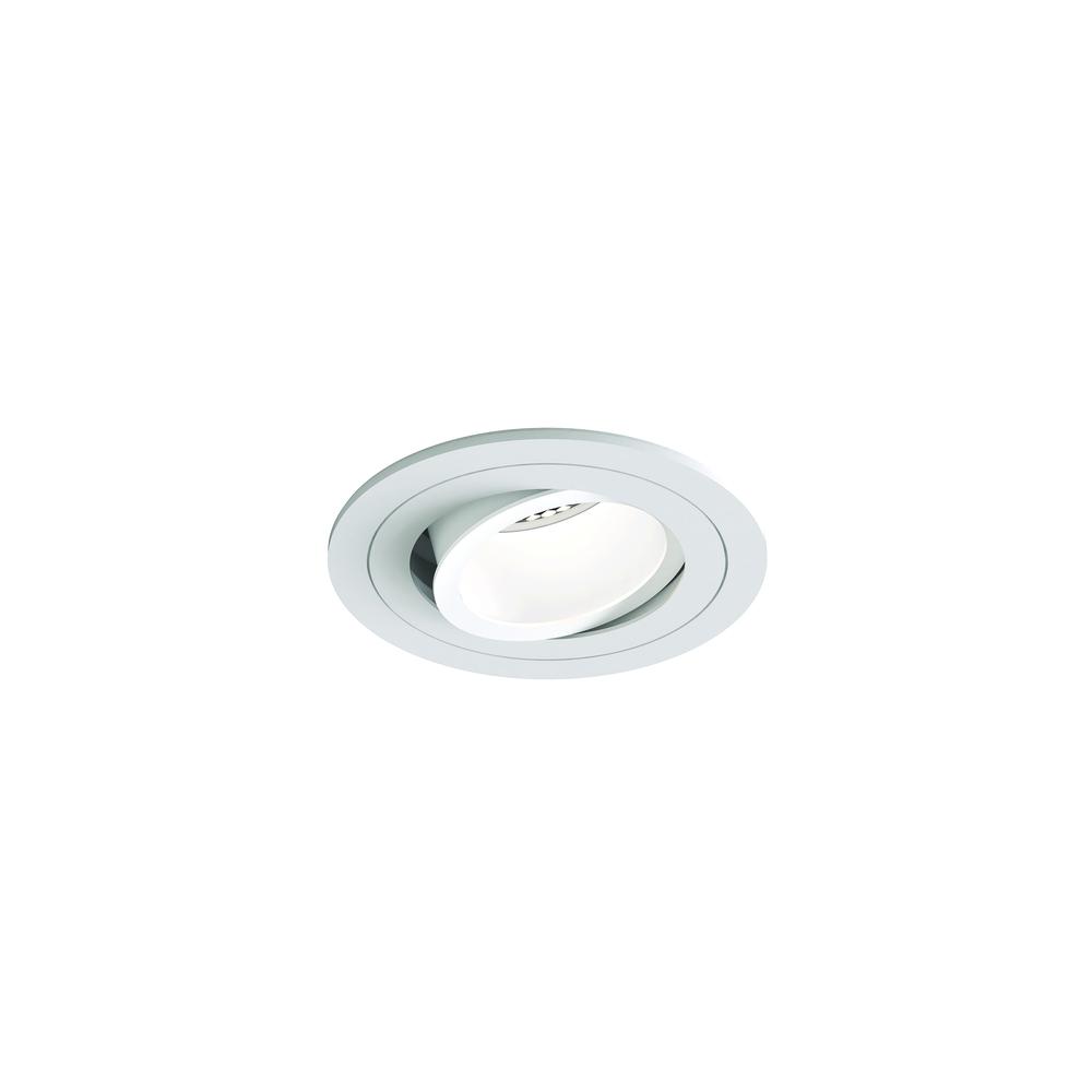 Astro Pinhole Slimline Round Adjustable Fire Rated Matt White GU10 Downlight