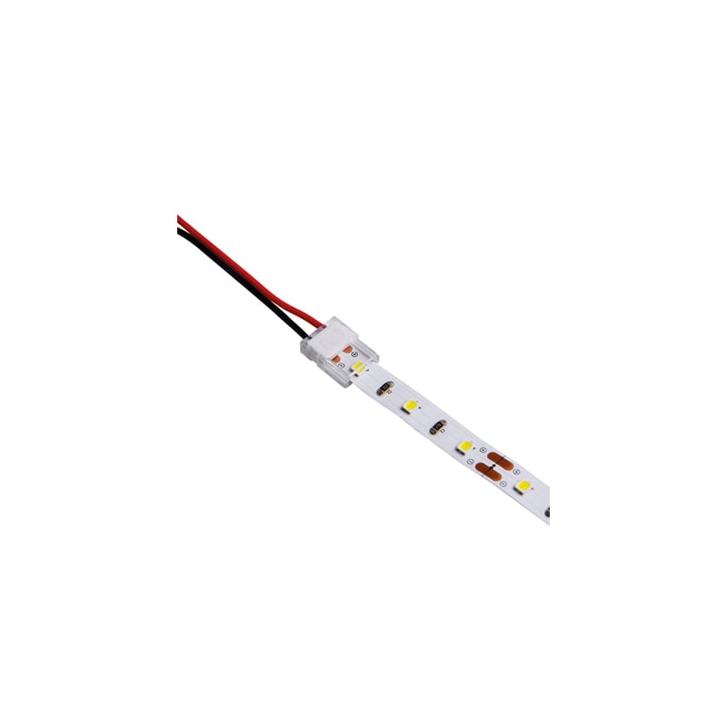 Integral White Button Clip Pack of 5 Strip To 150mm Wire for 8mm Width Strip