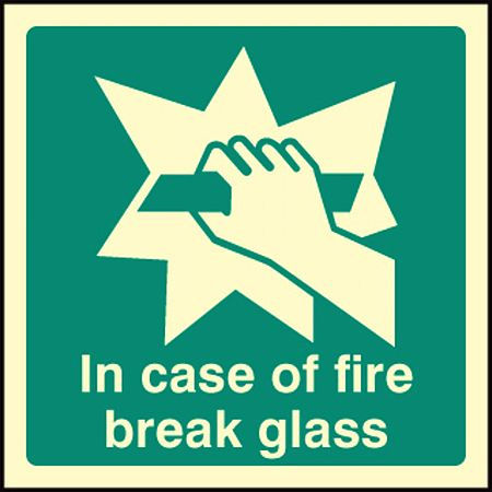 In case of fire break glass