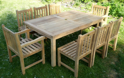 Suppliers of Southwold Rectangular Teak 180cm Table Set with Southwold Chairs