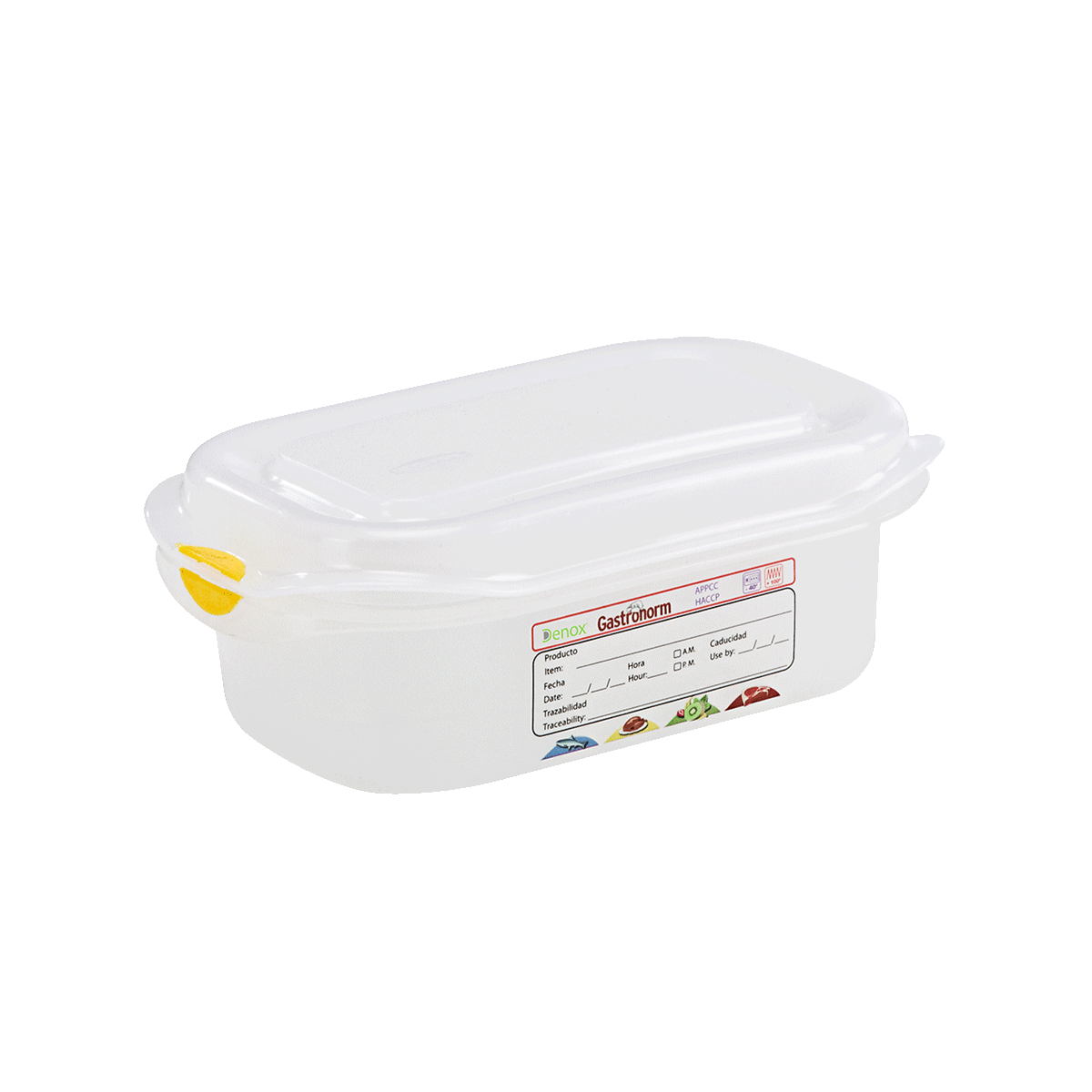 Airtight Gastronorm Food Grade Container 1/9 0.6 Litres