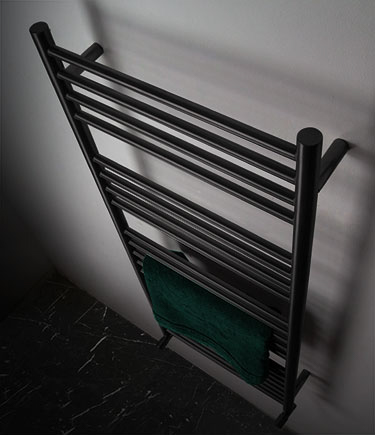 Polished Black Chrome Towel Rail (57CBC)