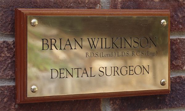 Providers of Dark Sepia Bronze Nameplates UK