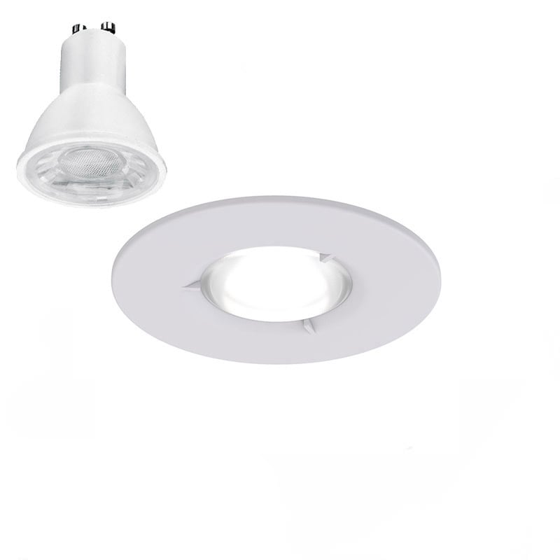 Ansell Edge Matt White Downlight 5W 3000K Non Dim