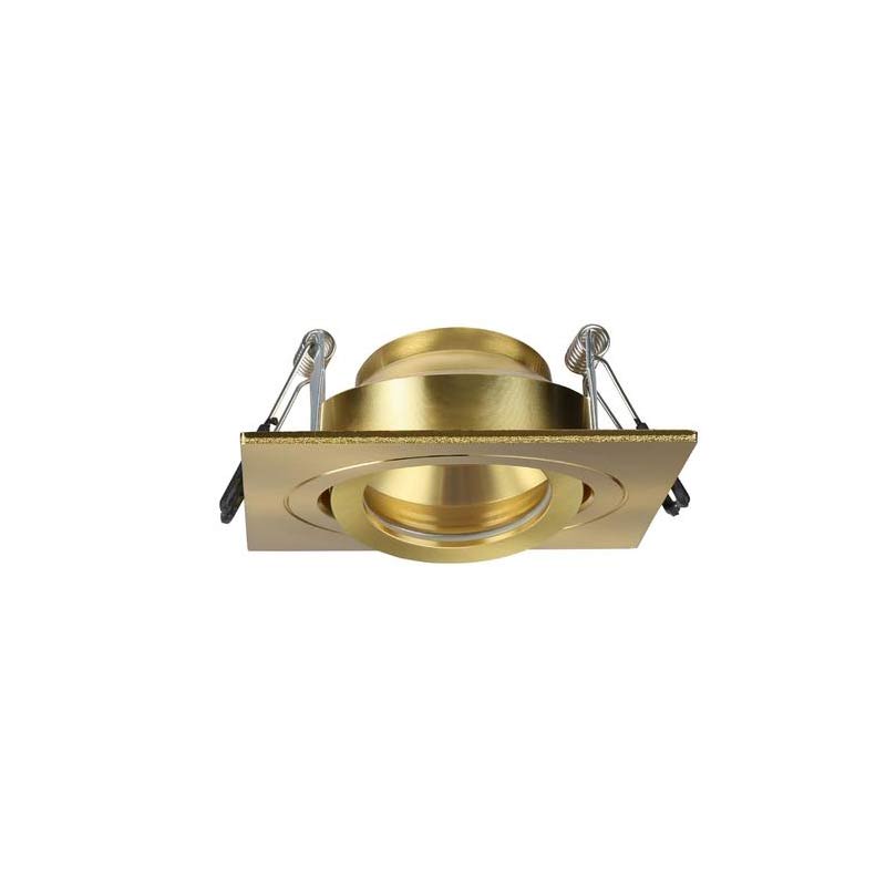 Forum Spa Cali GU10 Tiltable Downlight Square Satin Brass