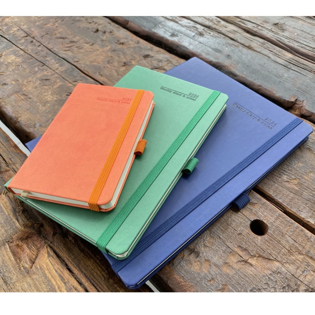 Peach Coloured Ivory Tucson Diary for 2024