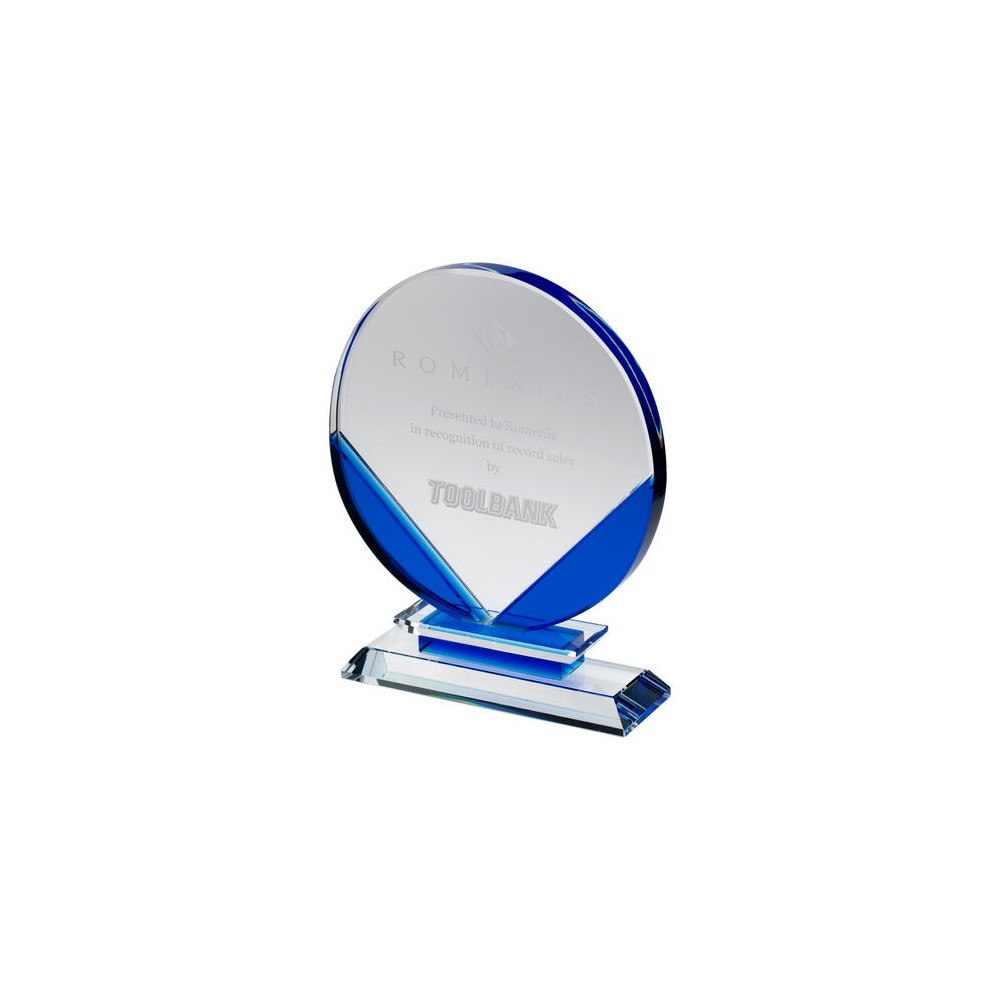 Suppliers Of Blue Glass Award - 3 sizes Hertfordshire