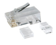 RJ45-CRIMP-CAT6-3P-100P Pack of 100 x Cat6 RJ45 Crimp Connector ( 3 Part ) High Quality CAT6-CRIMP