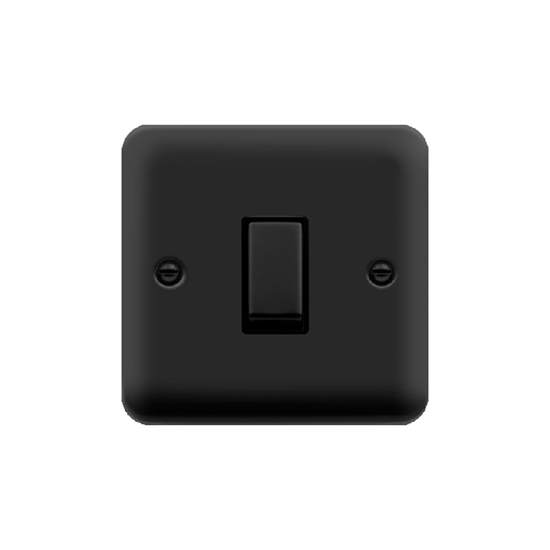 Click Deco Plus MiniGrid Intermediate Switch Matt Black Black Inserts