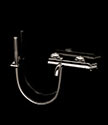 Twist Nickel Wall Mounted Bath Filler (47NF)