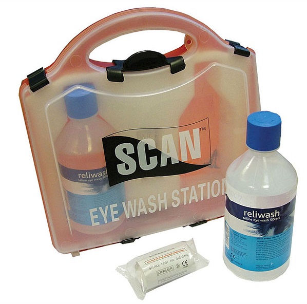 Scan Saline Eye Wash Station