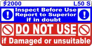 L050 S - Inspect before use
[L50S]