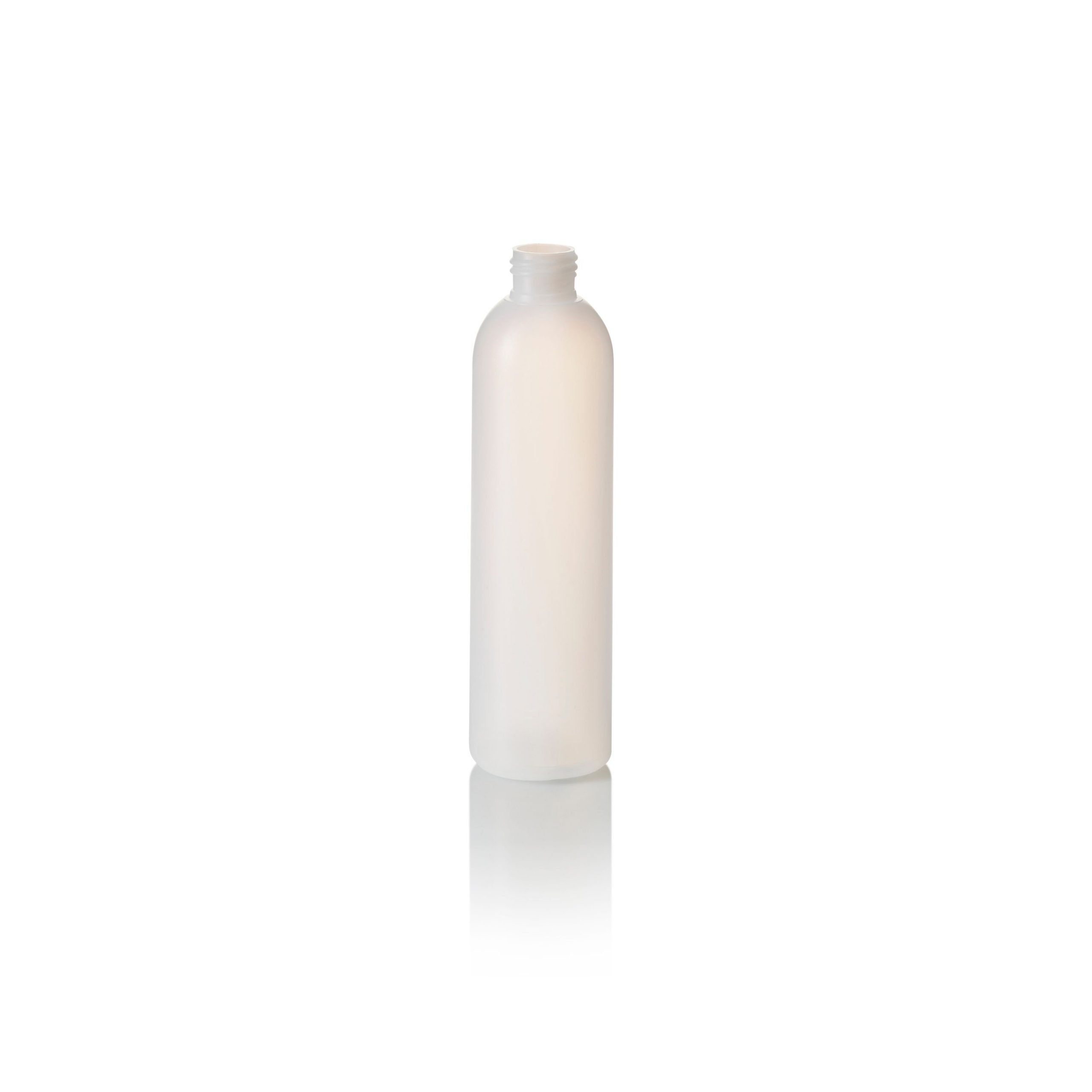 Distributors Of 250ml Natural HDPE Tall Boston Round Bottle