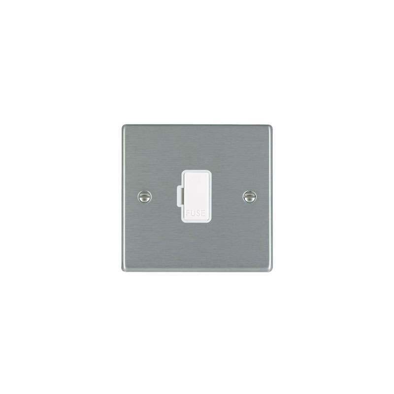 Hamilton Hartland 1 Gang 13A Fuse Only WH/WH