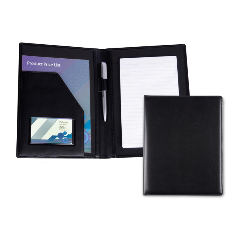 Black Belluno PU A5 Conference Folder