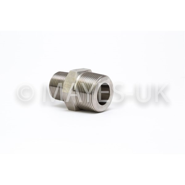 1/2"x 1/4" 3000 (3M) NPT      
Reducing Hex Nipple
A182 316/316L Stainless Steel
Dimensions to BS 3799
HS7307.29.0000