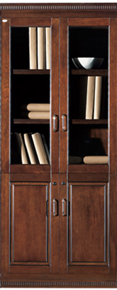 Executive Two Door Office Storage Bookcase - BKC-UM182-1 UK