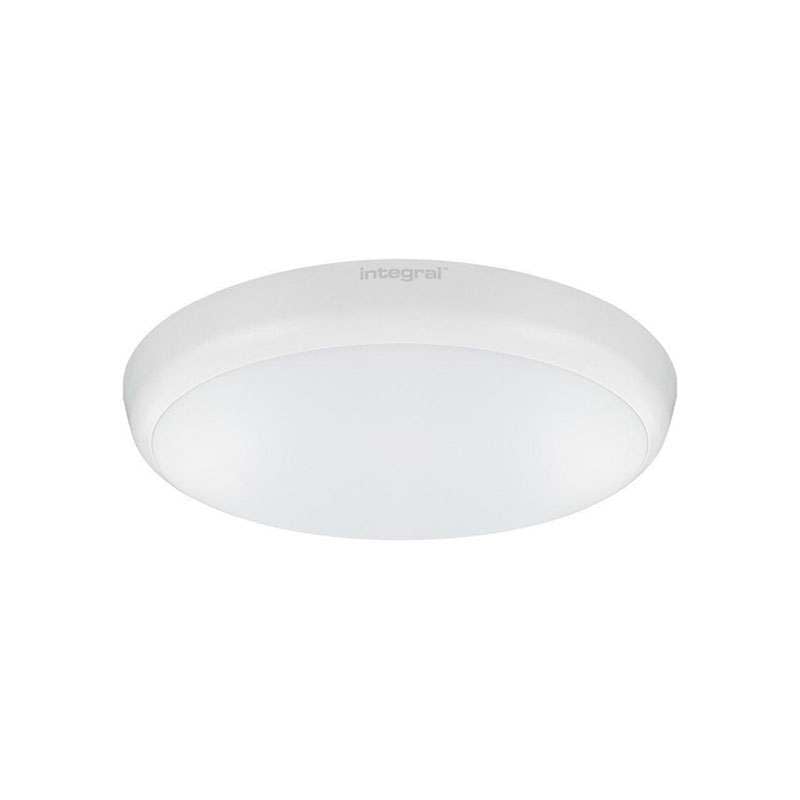 Integral Slimline 12W LED Ceiling & Wall Light With Emergency & Microwave Sensor