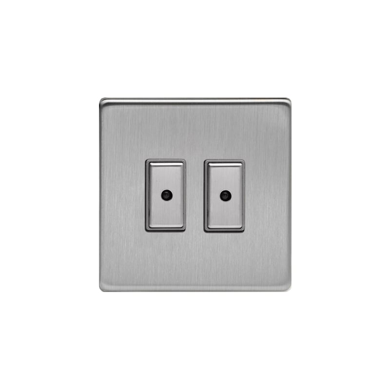 Varilight 2G Multi Point Touch Dimmer Switch Brushed Steel