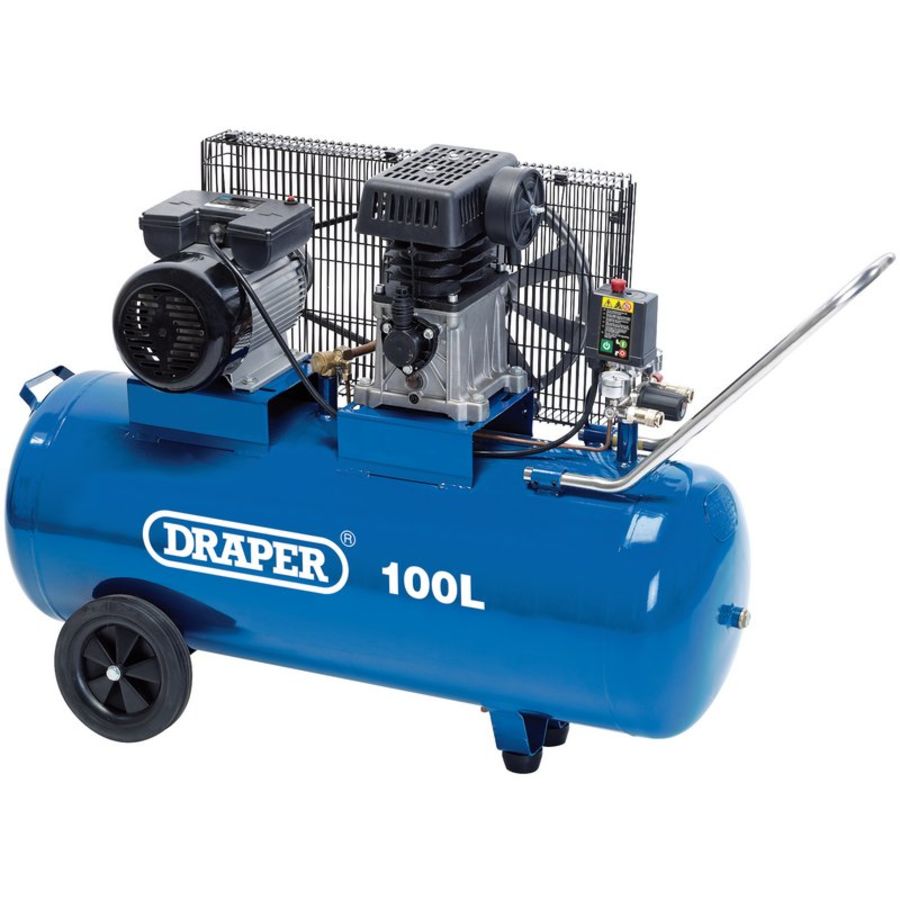 Draper 31254 100L Belt driven Air compressor 2.2KW