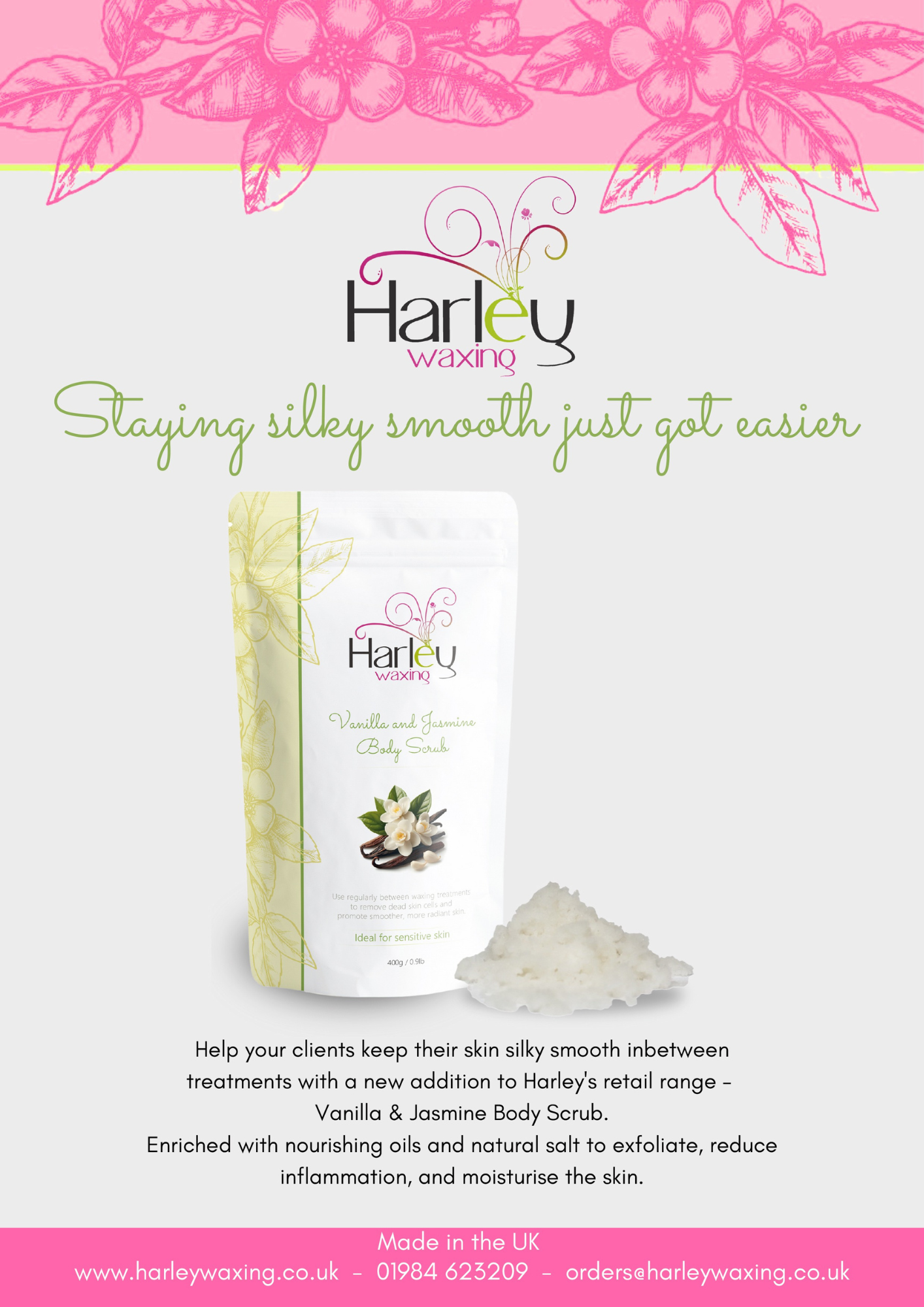 *New Retail Product* Harley Vanilla &amp; Jasmine Body Scrub