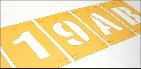 Stencil kit numbers 0-9 300mm