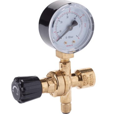 Mini Single Gauge Regulator – to fit M10 Disposable Gas Cylinders