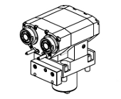 Radial driven tool re-directed in Z by 36mm