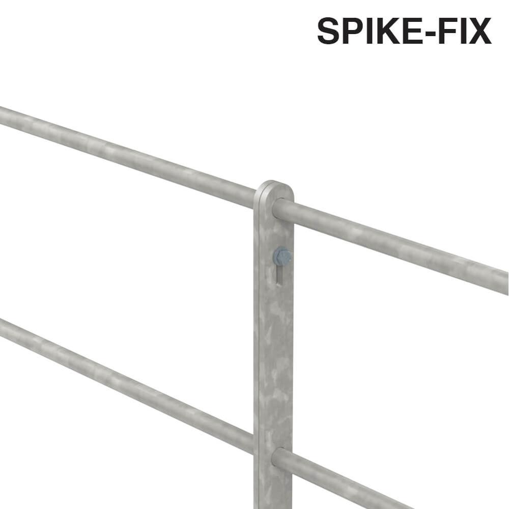 Parkland Spikefix Fence Panel Galvanised 895mm Leg Height - Per Metre Price 