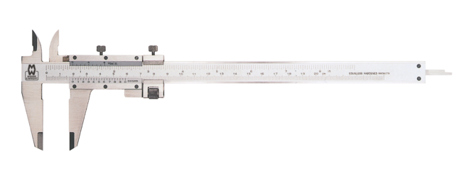 Moore and Wright Workshop Vernier Caliper 105 Series - Metric/Imperial