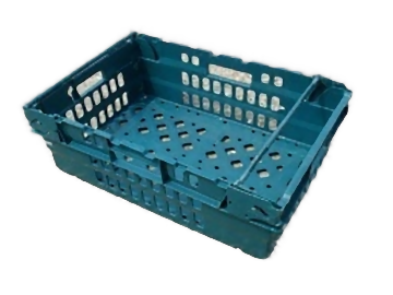 600x400x370 Black Eco Green Lidded Container (70 Ltr) For Logistic Industry