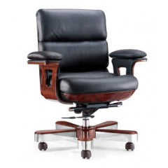 Providers Of Executive Chair Genuine Leather Dark Brown DES-B020-BR North Yorkshire