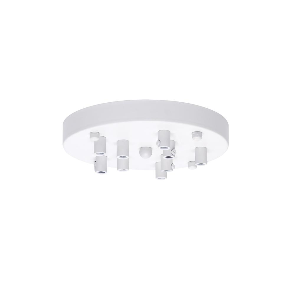 Luxuria Glorelle 18cm 9 Hole Canopy/Ceiling Rose Kit White