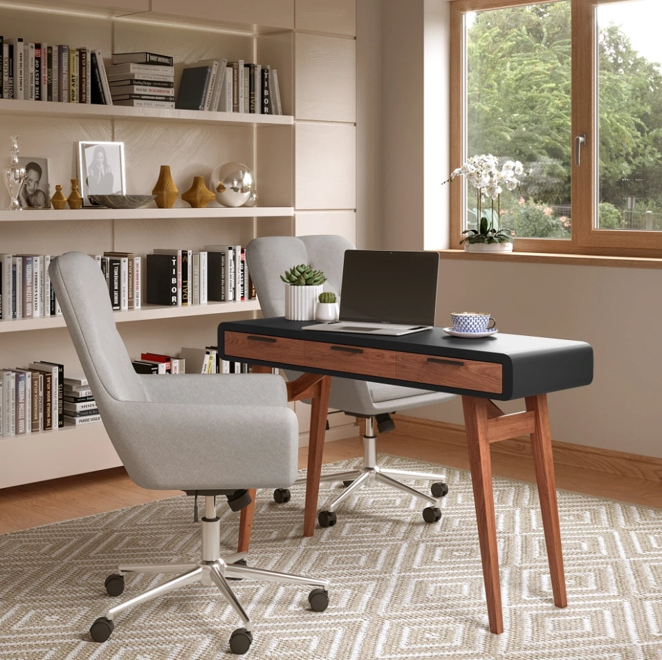 Providers Of Pevensey Oak & Black Home Office Desk UK