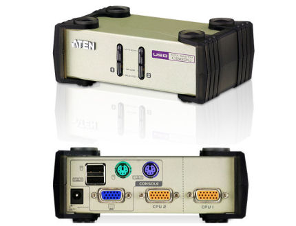 CS82U - Aten Desktop KVM - 2 port PS/2 & VGA KVM Switch with USB (2048 x 1536) *SPECIAL OFFER PRICE*