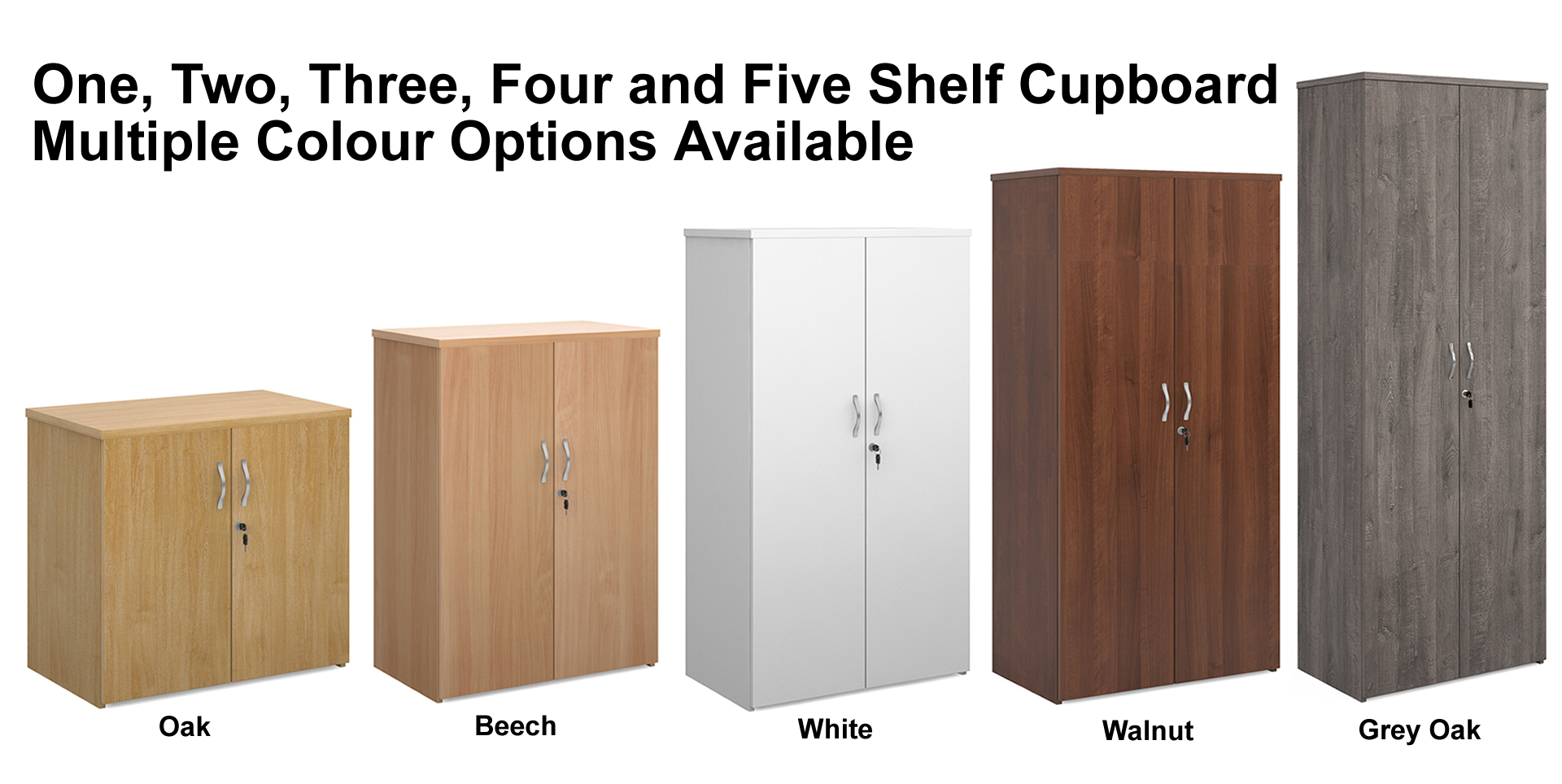 Universal One, Two, Three, Four and Five Shelf 800mm Wide Cupboard Near Me