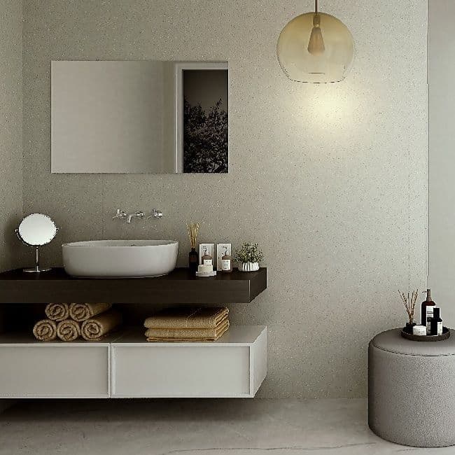 Nickel Elements Bathroom and Shower Panel