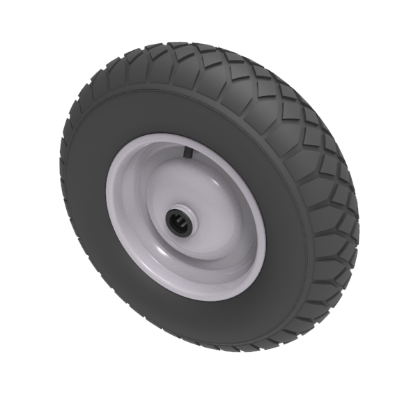 Pneumatic 400mm Roller Bearing Wheel 300kg Load