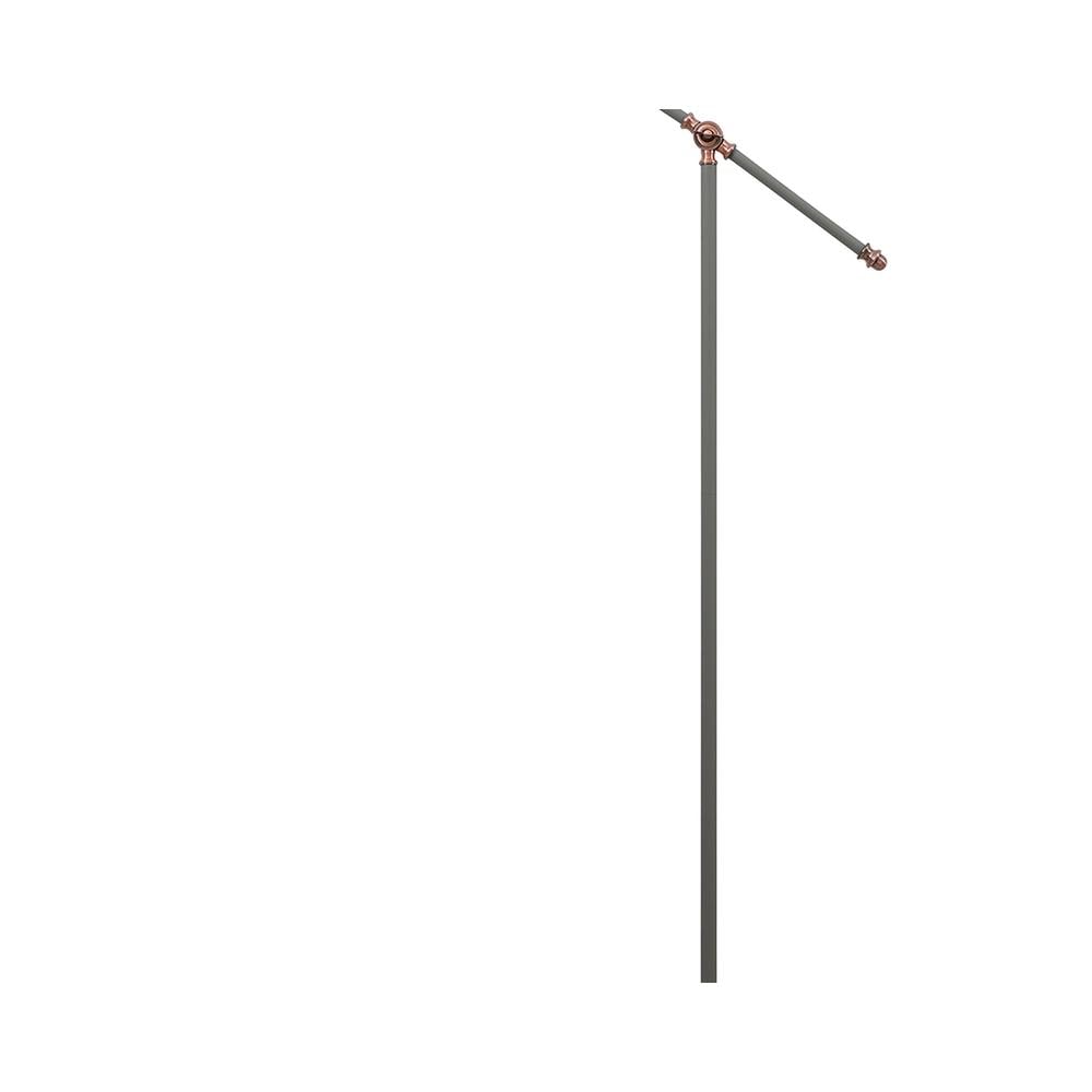 Luxuria Nimbus Adjustable Floor Lamp E27 Sand Grey/Copper/White